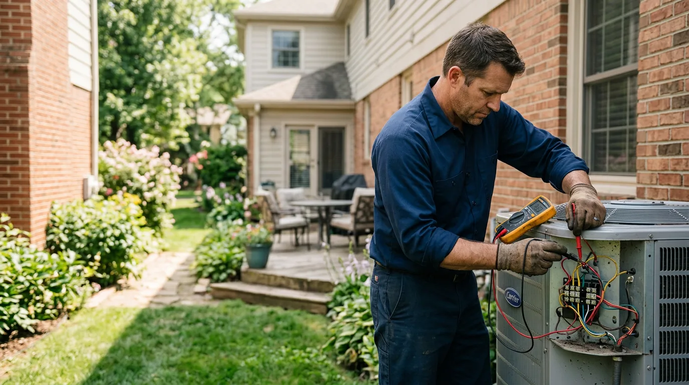 HVAC technician working near Woronoco, MA